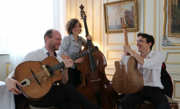 trio jazz manouche pour animer votre événement mariage concert.
